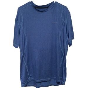 Asics Men's Blue Short Sleeve Athletic T-Shirt Sz XL Lightweight See Description